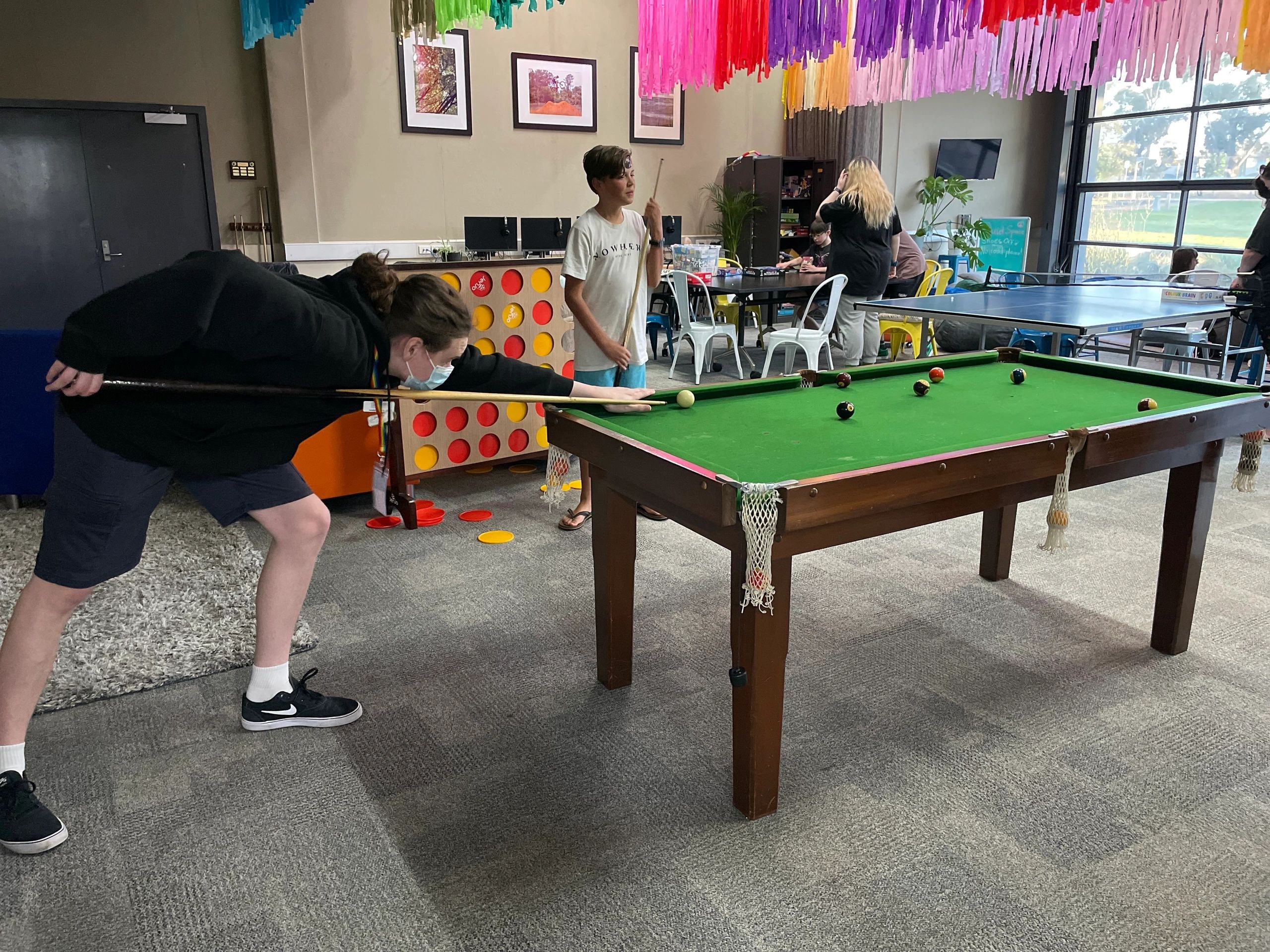 Teens social group activity